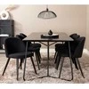 Venture Design Venture Home Valgomojo kėdės Velvet, 2vnt., juodos, poliesteris