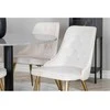 Venture Home Valgomojo kėdės Velvet Deluxe, 2vnt., smėlio, aksomas