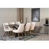 Venture Home Valgomojo kėdės Velvet Deluxe, 2vnt., smėlio, aksomas