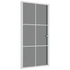 Vidaus durys, baltos, 102,5x201,5cm, ESG stiklas ir aliuminis