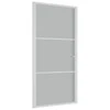 Vidaus durys, baltos, 102,5x201,5cm, matinis stiklas/aliuminis