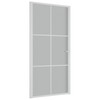 Vidaus durys, baltos, 102,5x201,5cm, matinis stiklas/aliuminis