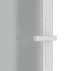 Vidaus durys, baltos, 102,5x201,5cm, matinis stiklas/aliuminis