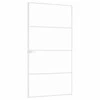 Vidaus durys, baltos, 102x201,5cm, grūdintas stiklas/aliuminis