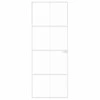 Vidaus durys, baltos, 76x201,5cm, grūdintas stiklas/aliuminis