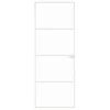 Vidaus durys, baltos, 76x201,5cm, grūdintas stiklas/aliuminis