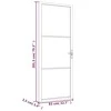 Vidaus durys, baltos, 83x201,5cm, ESG stiklas ir aliuminis