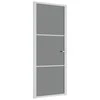 Vidaus durys, baltos, 83x201,5cm, ESG stiklas ir aliuminis