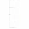 Vidaus durys, baltos, 83x201,5cm, grūdintas stiklas/aliuminis