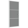 Vidaus durys, baltos, 93x201,5cm, ESG stiklas ir aliuminis