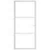 Vidaus durys, baltos, 93x201,5cm, ESG stiklas ir aliuminis