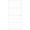 Vidaus durys, baltos, 93x201,5cm, grūdintas stiklas/aliuminis