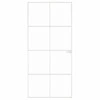Vidaus durys, baltos, 93x201,5cm, grūdintas stiklas/aliuminis