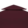 Pavėsinės uždangalas, bordo, 4x3m, 310 g/m²