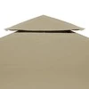 Pavėsinės uždangalas, taupe, 4x3m, 310 g/m²