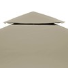 2 pakopų viršut. pavės. uždang., 310 g/m², 3x3m, taupe sp.