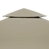 Viršutinis pavėsinės uždangalas, 2 aukštų, taupe, 310g/m², 3x3m