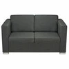 Sofa Sofų komplektas, 2vnt., tamsiai pilkos, audinys