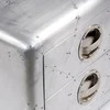 Aviator Žurnalinis staliukas su 2 stalčiais, lėktuvo stiliaus