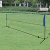 Badmintono tinklas su plunksninukais, 500x155 cm