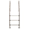 Baseino kopėtėlės, 3 pakopų, 120 cm, nerūdijantis plienas 304