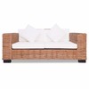 Sofa Dvivietė soda, natūralus ratanas