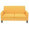 Dvivietė sofa, 135x65x76, geltonos spalvos