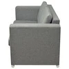 Dvivietė sofa, audinys, šviesiai pilka