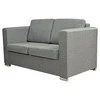 Dvivietė sofa, audinys, šviesiai pilka