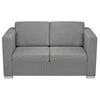 Dvivietė sofa, audinys, šviesiai pilka