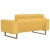 Dvivietė sofa, geltona, audinys