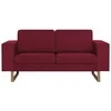 Dvivietė sofa, vyno raudonos spalvos, audinys