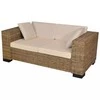 Sofa Dvivietės ir trivietės sofų komplektas, ratanas