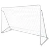 Futbolo vartai su tinkl., 2 vnt., 240x90x150 cm, plienas