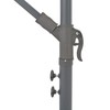 Gembinis sodo skėtis su aliuminiu stulpu, raudonas, 350cm