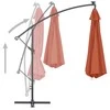 Gembinis sodo skėtis su aliuminiu stulpu, terakota, 350cm