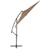 Gembinis sodo skėtis su aliuminiu stulpu, taupe, 300cm