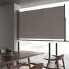 Ištraukiama šoninė kiemo pertvara, pilkos spalvos, 140x300cm