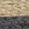 Kilimas, 150cm, džiutas, rankų darbo, su tamsiai pilku kraštu