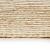 Kilimas, baltas, 150cm, džiutas, rankų darbo, spiralės dizainas