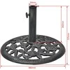 lauko skėčio pagrindas iš ketaus, 12 kg 48 cm