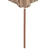 Lauko skėtis nuo saulės su mediniu stulpu, taupe spalvos, 300cm