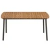 Sodo stalas, 150x90x72cm, akacijos med. mas. ir plienas