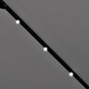 Gembinis LED sodo skėtis nuo saulės, smėlio baltos spalvos, 3m