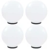 LED lempos, rutulio formos, 4vnt., sferinės, 40cm, PMMA