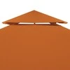 Pakaitinis pavėsinės uždangalas, oranžinis, 3x3m, 310g/m²
