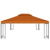 Pakaitinis pavėsinės uždangalas, oranžinis, 3x4m, 310g/m²