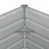 Pakeltas sodo lovelis, rudas, 160x88x77cm, galvan. plienas