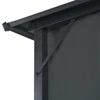 Pavėsinė su užuolaidomis, aliuminis, 4x3x2,6 m, juoda