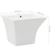Prie sienos mont. praustuvas, baltas, 500x450x410mm, keramika